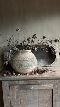 Kunstboeket fluweel Grey/Black + Takkenbos