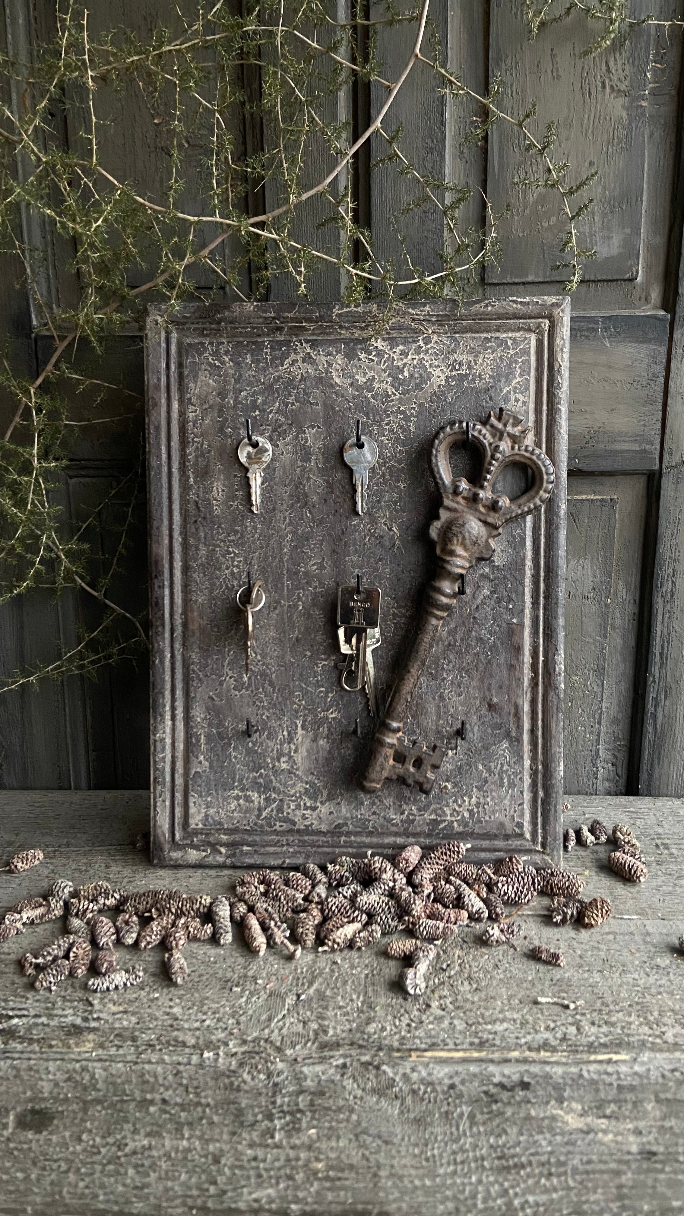 Schlüsselbrett aus Holz